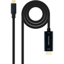 Cable Conversor Nanocable 10.15.5135/ USB Tipo-C Macho - HDMI Macho/ 5m/ Negro | NANO CABLE