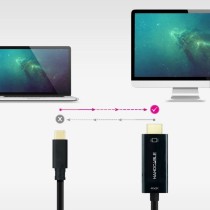 Cable Conversor Nanocable 10.15.5135/ USB Tipo-C Macho - HDMI Macho/ 5m/ Negro | NANO CABLE