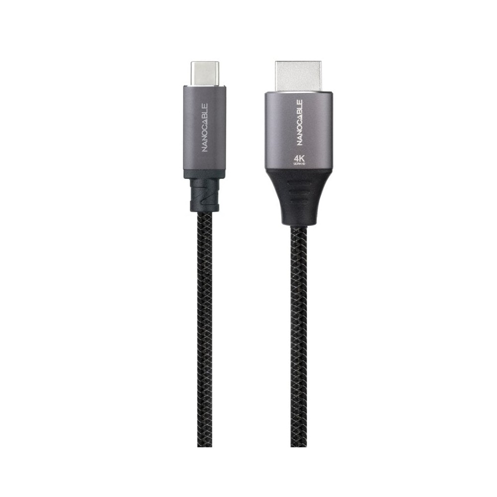Cable Conversor Nanocable 10.15.5262/ USB Tipo-C Macho - HDMI Macho/ 1.8m/ Negro | NANO CABLE