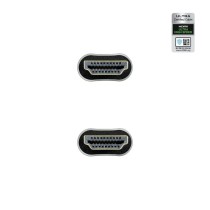 Cable HDMI 2.1 8K Nanocable 10.15.8101-L150/ HDMI Macho - HDMI Macho/ 1.5m/ Certificado/ Negro | NANO CABLE