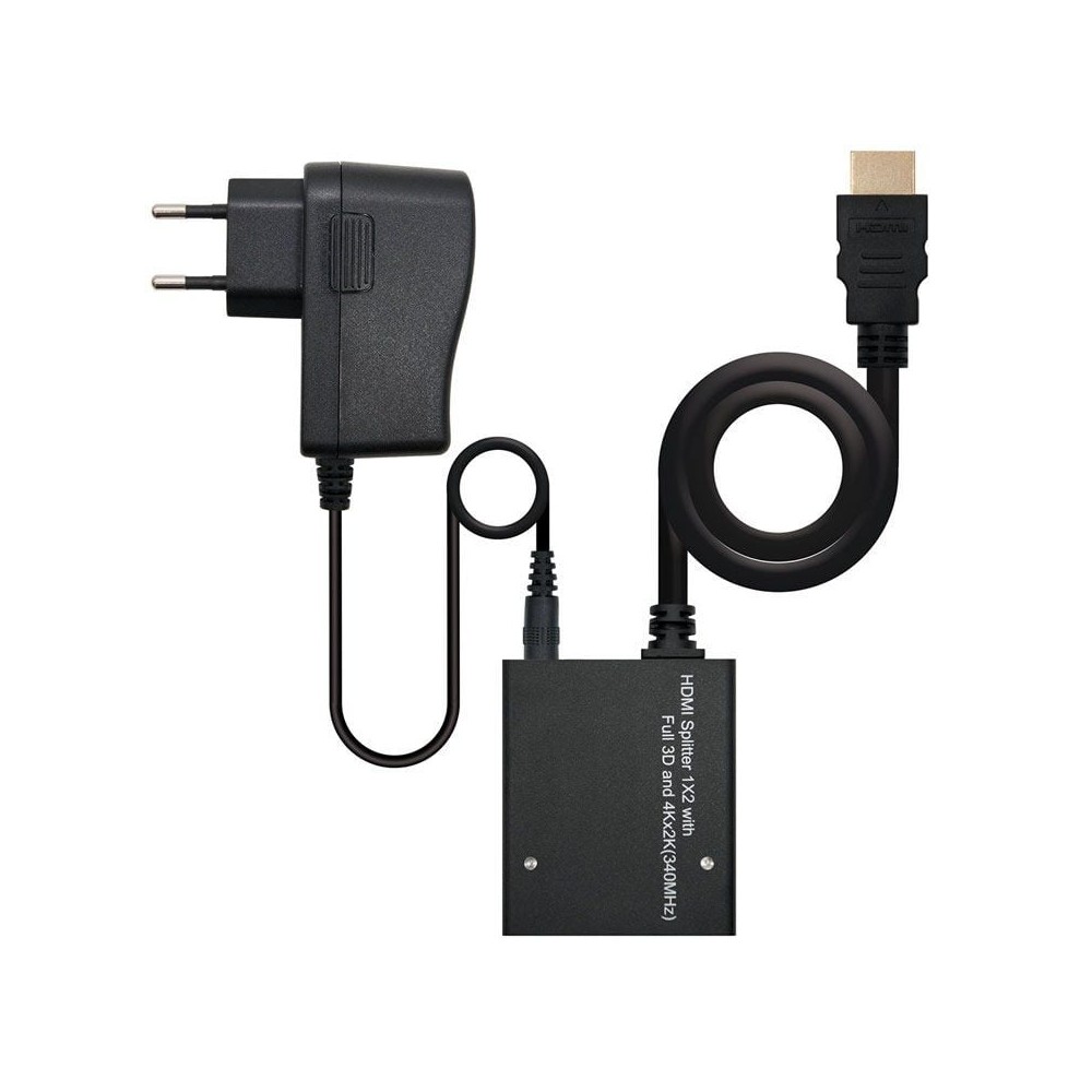 Duplicador HDMI Nanocable 10.25.3502/ HDMI Macho - 2x HDMI Hembra | NANO CABLE