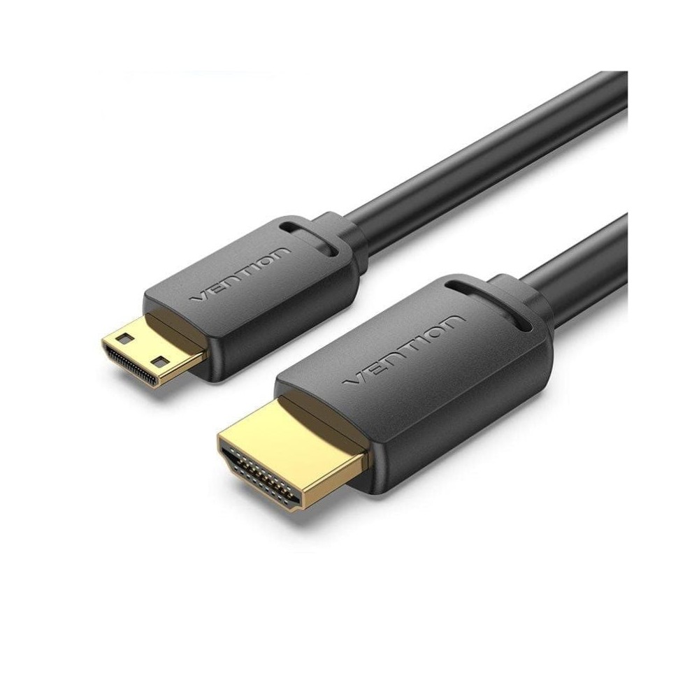Cable HDMI 4K Vention AGHBF/ HDMI Macho - Mini HDMI Macho/ 1m/ Negro