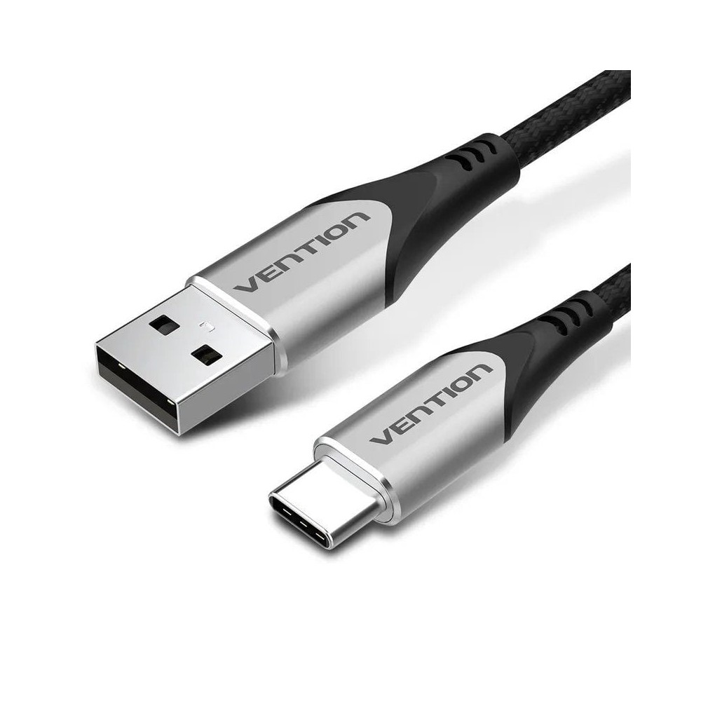 Cable USB 2.0 Tipo-C Vention CODHD/ USB Tipo-C Macho - USB Macho/ 480Mbps/ 50cm/ Gris
