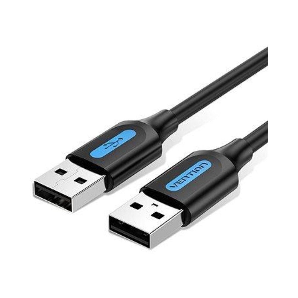 Cable USB 2.0 Vention COJBF/ USB Macho - USB Macho/ 480Mbps/ 1m/ Negro