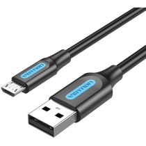 Cable USB 2.0 Vention COLBI/ USB Macho - MicroUSB Macho/ 480Mbps/ 3m/ Negro