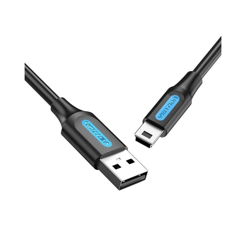 Cable USB 2.0 Vention COMBD/ USB Macho - MiniUSB Macho/ 480Mbps/ 50cm/ Negro