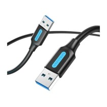 Cable USB 3.0 Vention CONBF/ USB Macho - USB Macho/ 5Gbps/ 1m/ Negro