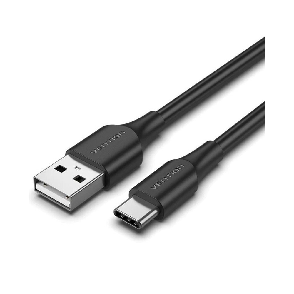 Cable USB 2.0 Tipo-C Vention CTHBD/ USB Tipo-C Macho - USB Macho/ 480Mbps/ 50cm/ Negro
