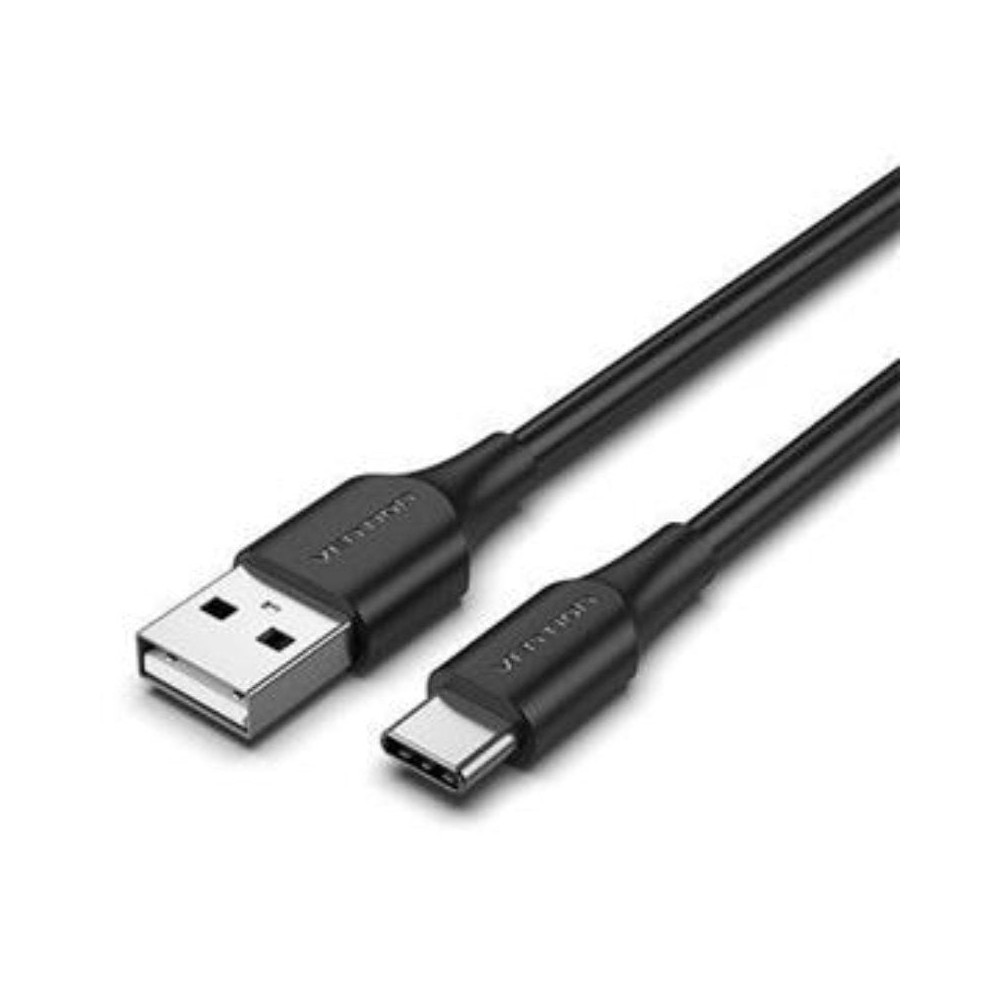 Cable USB 2.0 Tipo-C Vention CTHBH/ USB Tipo-C Macho - USB Macho/ 480Mbps/ 2m/ Negro
