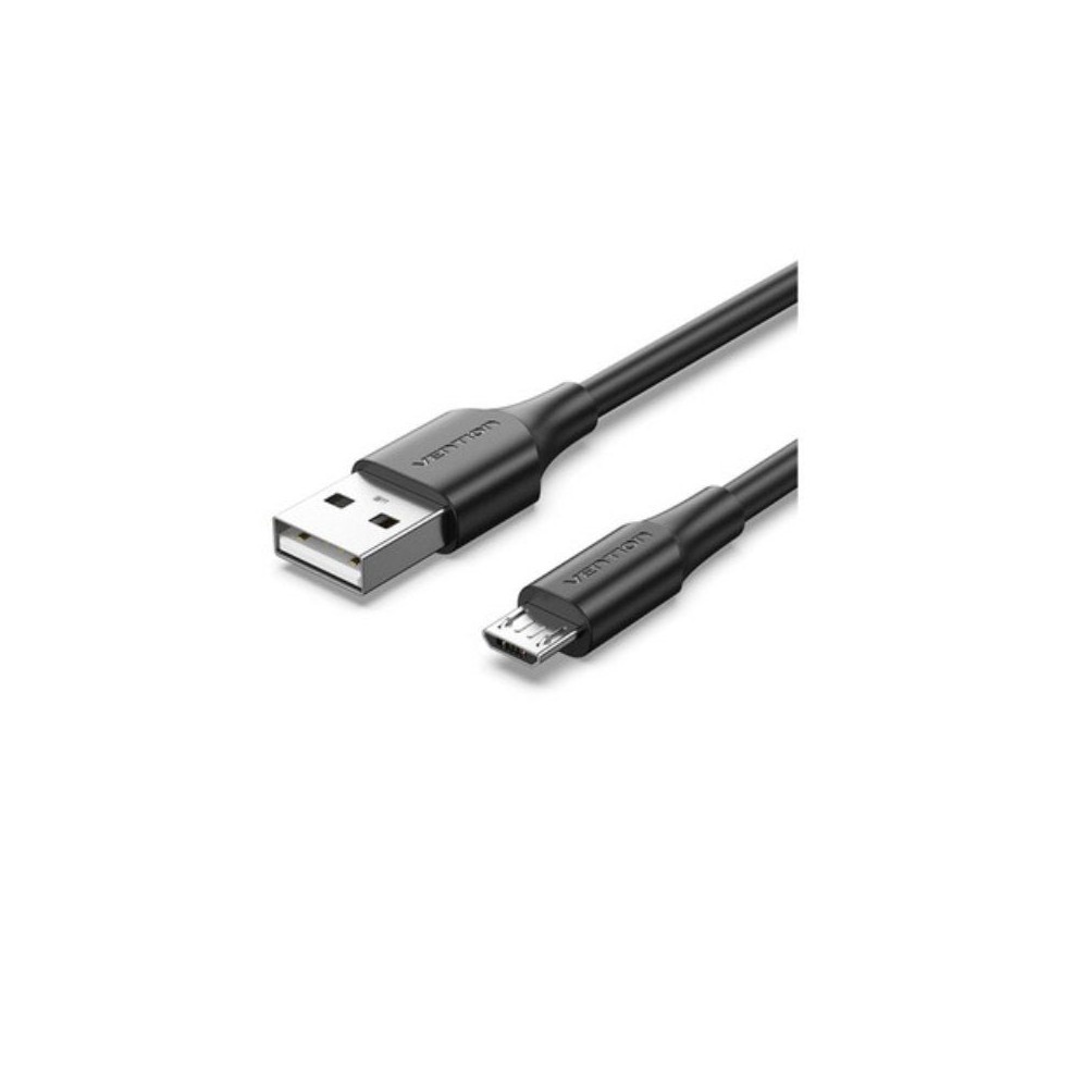 Cable USB 2.0 Vention CTIBG/ USB Macho - MicroUSB Macho/ Hasta 60W/ 480Mbps/ 1.5m/ Negro