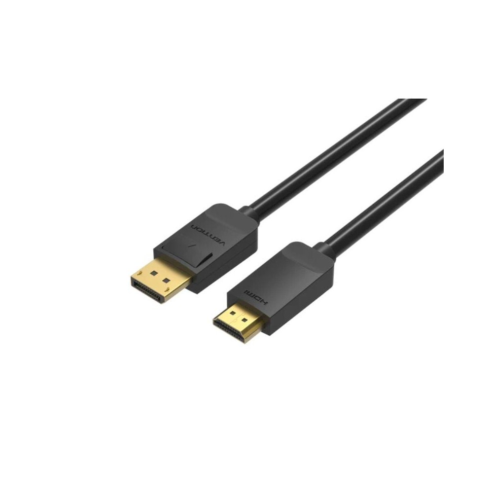 Cable Conversor Vention HADBG/ Displayport Macho - HDMI Macho/ 1.5m/ Negro