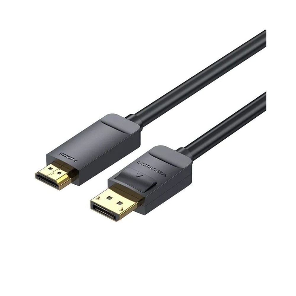 Cable Conversor Vention HAGBH/ DisplayPort Macho - HDMI 4K Macho/ 2m/ Negro
