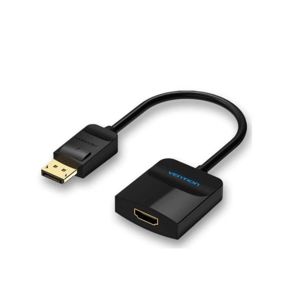 Conversor Vention HBGBB/ DisplayPort Macho - HDMI Hembra/ 15cm/ Negro