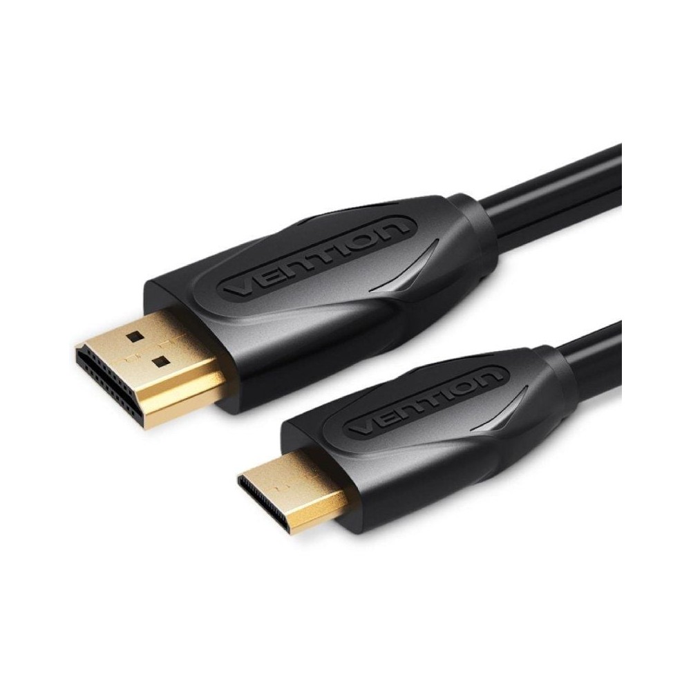 Cable HDMI Vention VAA-D02-B150/ HDMI Macho - Mini HDMI Macho/ 1.5m/ Negro