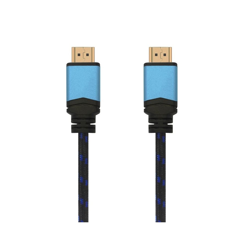 Cable HDMI 2.0 4K Aisens A120-0357/ HDMI Macho - HDMI Macho/ 2m/ Negro/ Azul