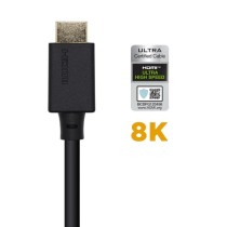 Cable HDMI 2.1 8K Aisens A150-0421/ HDMI Macho - HDMI Macho/ 1m/ Certificado/ Negro