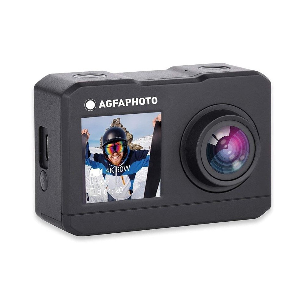 Cámara Digital Deportiva AgfaPhoto AC7000 2.7K/ 16MP/ Ángulo de visión 120º/ Gris