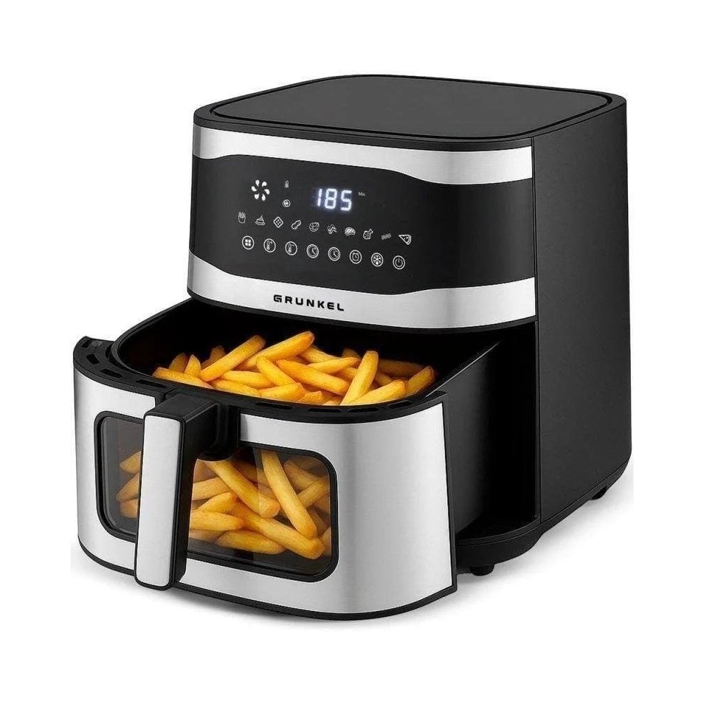 Freidora por Aire Airfryer / Sin Aceite Grunkel Maxisteelfryer/ 2200W/ Capacidad 9L