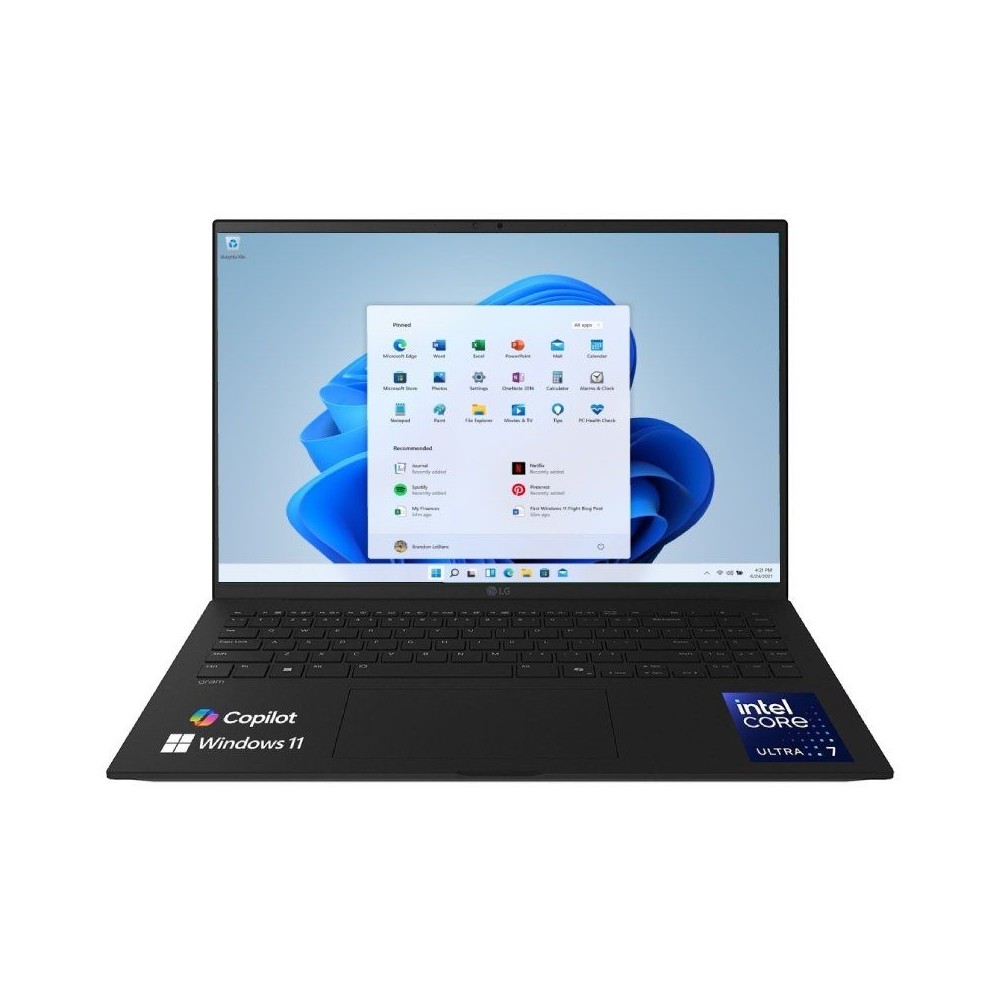Portátil LG Gram 16Z90T-G.AD8BB Intel Core Ultra 7-255H/ 32GB/ 2TB SSD/ 16'/ Win11