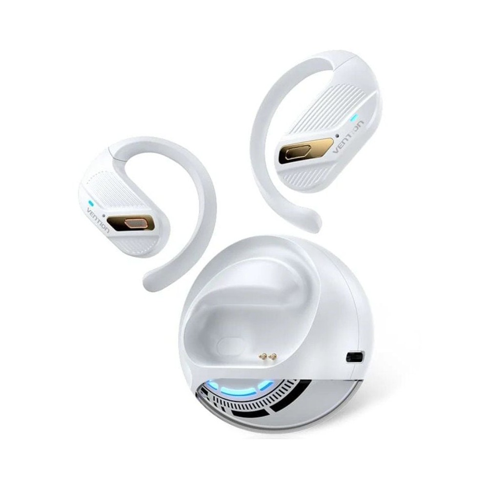 Auriculares Deportivos Bluetooth Vention Open Ear OpenBeat O12 NBUW0 con estuche de carga/ Blancos