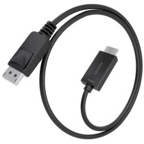 Cable Conversor Aisens A125-0892/ DisplayPort Macho - HDMI 4K Macho/ 1m/ Negro