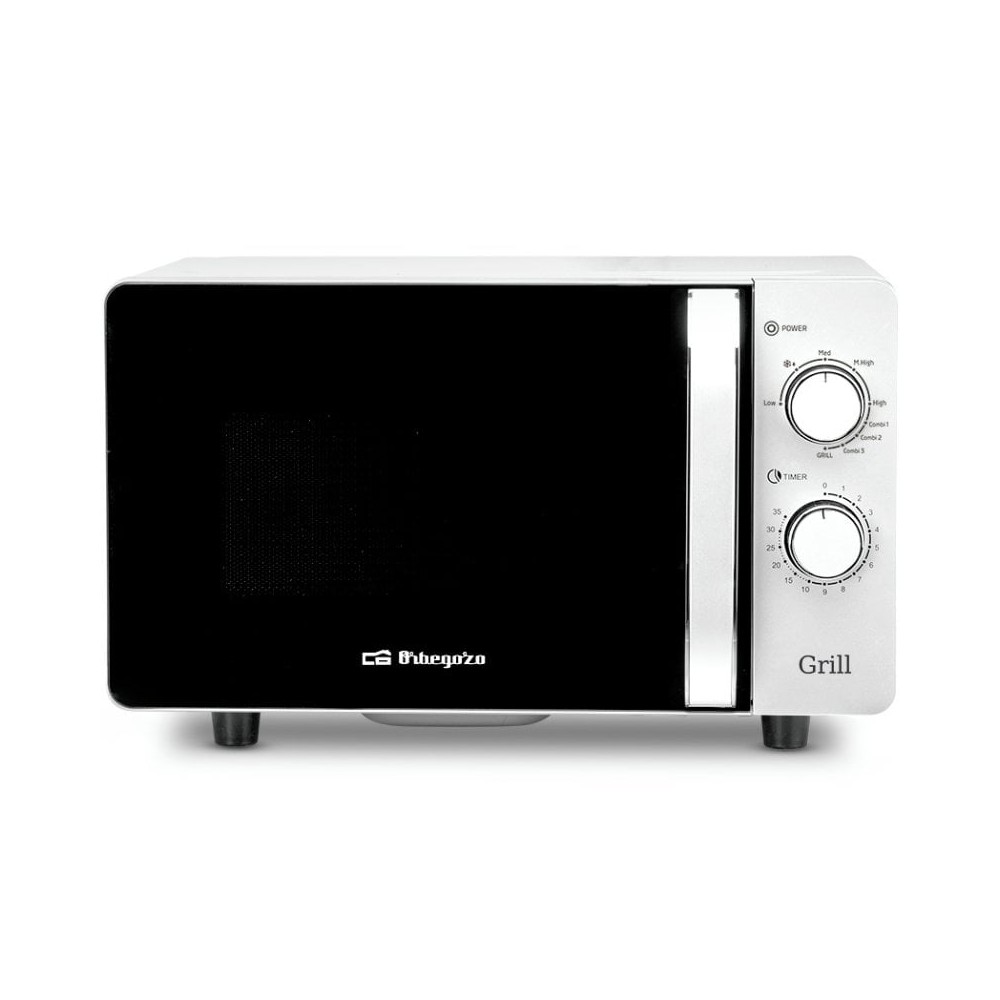 Microondas Orbegozo MIG 2070 CE/ 700W/ Capacidad 20L/ Función Grill/ Blanco