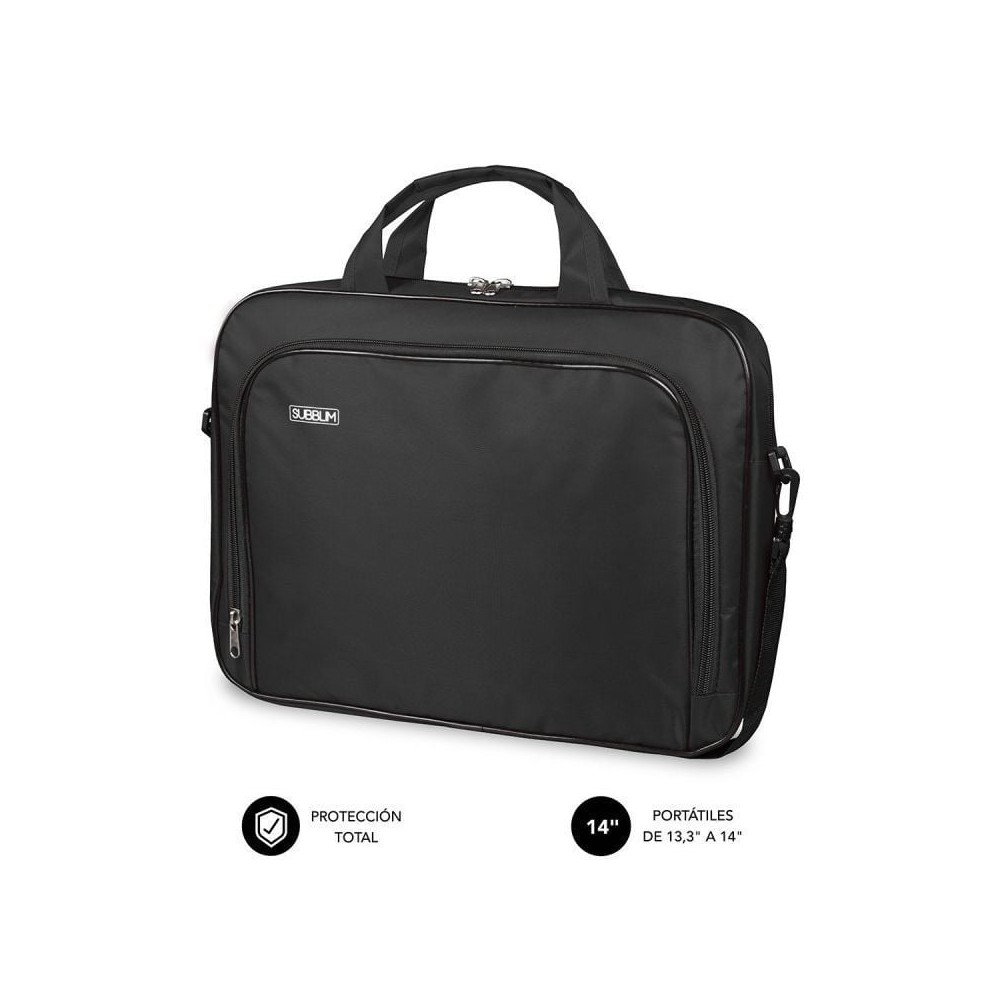Maletín Subblim Oxford para Portátiles hasta 14'/ Negro