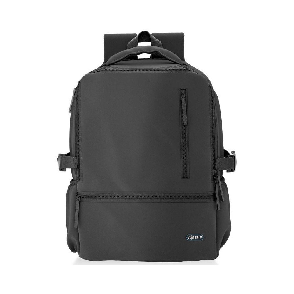 Mochila Aisens ASBG-BP086-BK para Portátiles hasta 15.6'/ Impermeable/ Negro