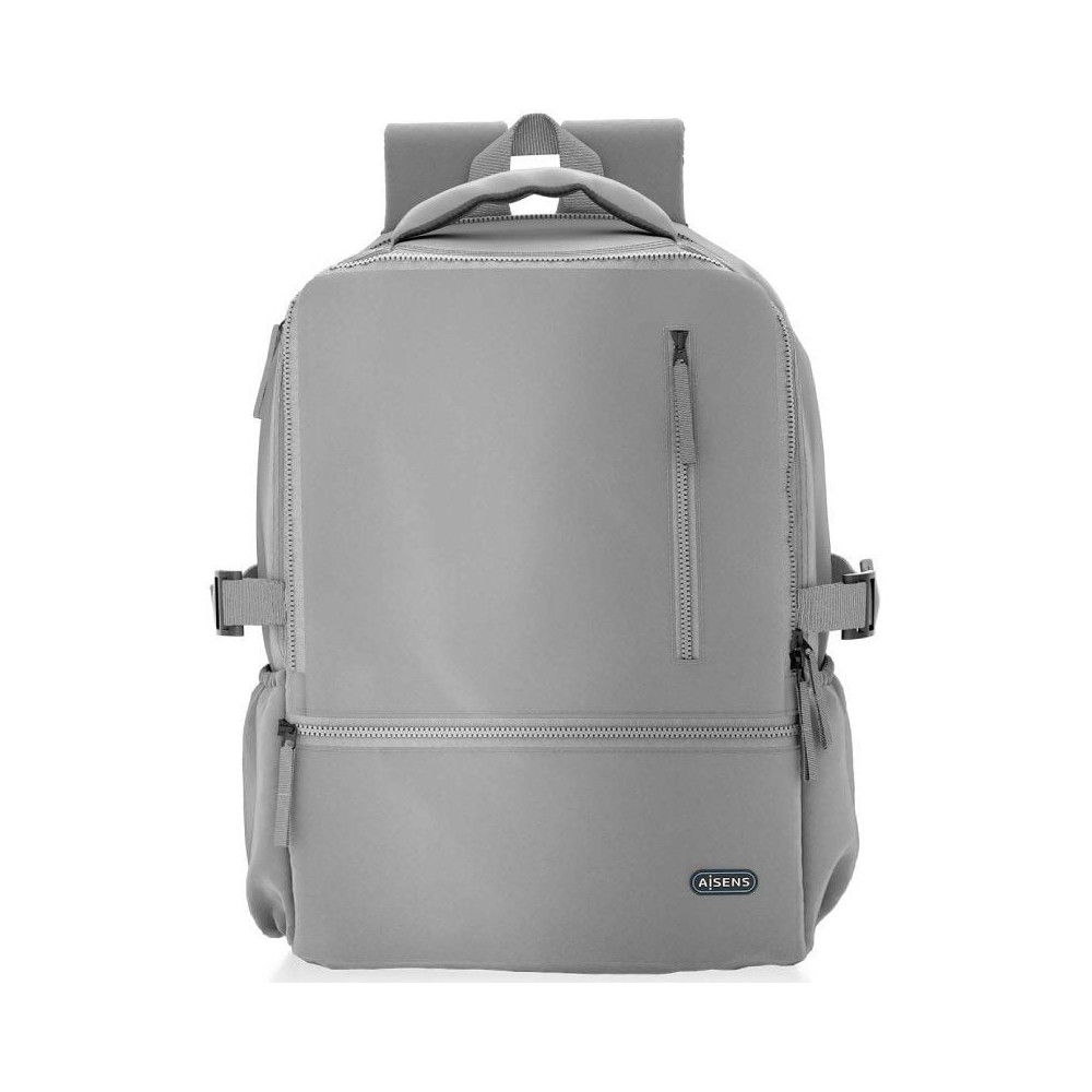 Mochila Aisens ASBG-BP087-GR para Portátiles hasta 15.6'/ Impermeable/ Gris