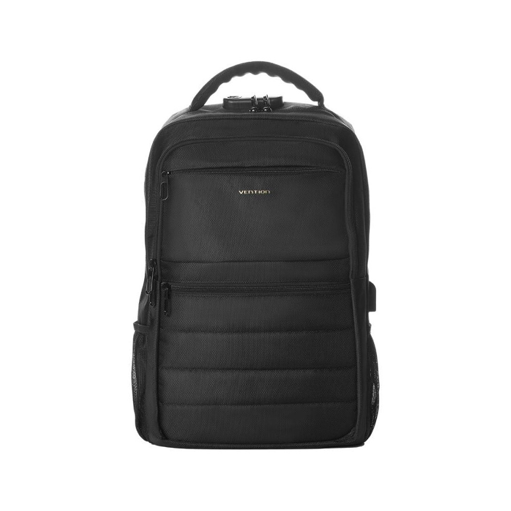 Mochila Vention KRKB0 para Portátiles hasta 17'/ 20L/ Impermeable/ Puerto USB/ Antirrobo/ Negra