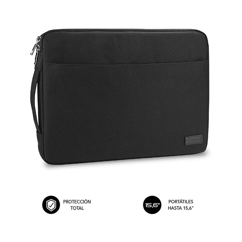 Funda Subblim Urban Laptop Sleeve para Portátiles hasta 15.6'/ Negra
