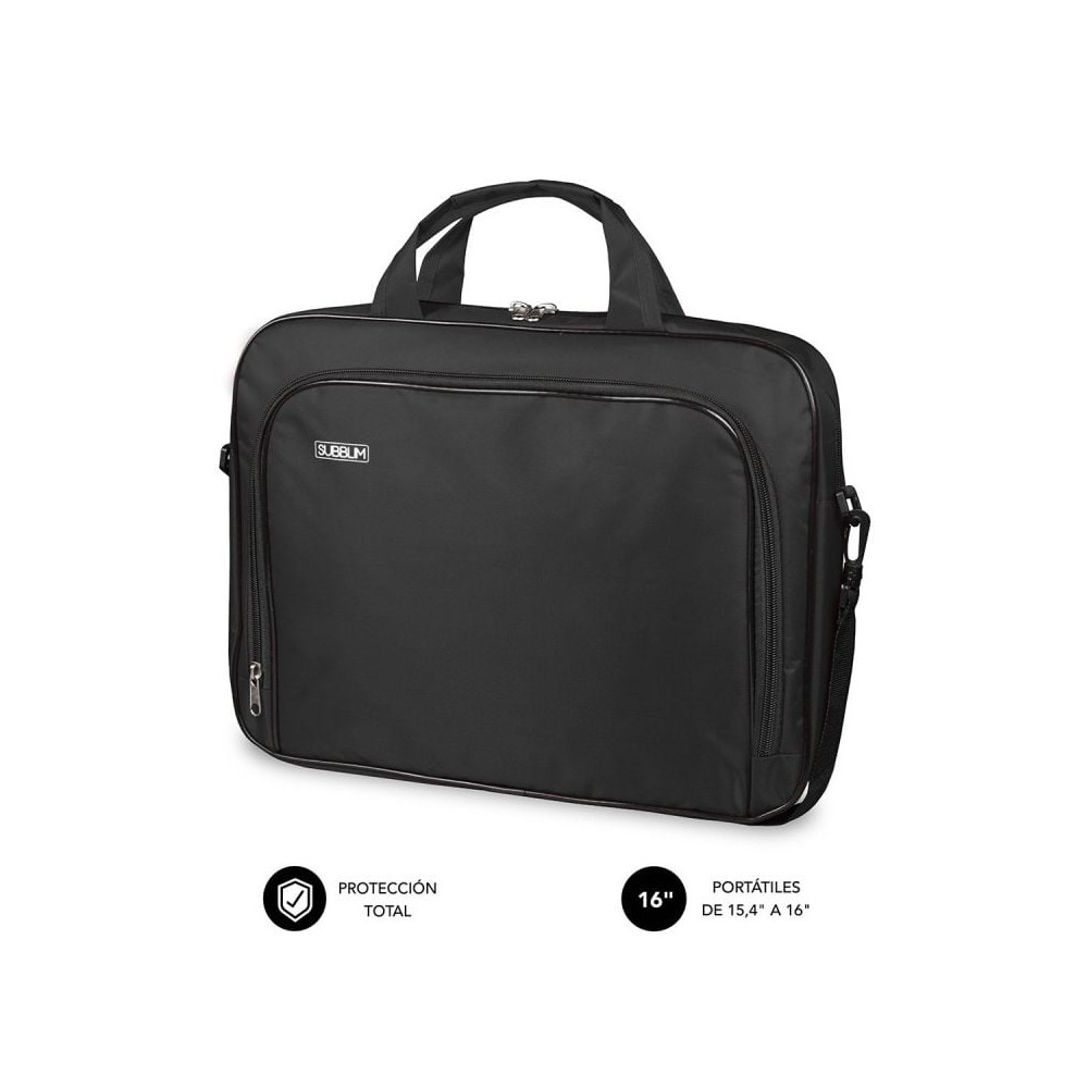 Maletín Subblim Oxford para Portátiles hasta 16'/ Negro