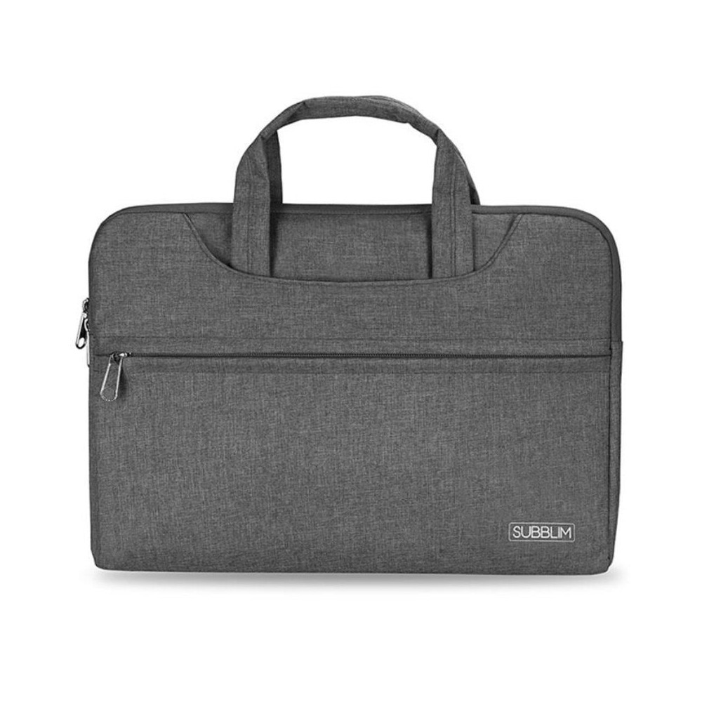Maletín Subblim Business Laptop Sleeve para Portátiles hasta 15.6'/ Cinta para Trolley/ Gris