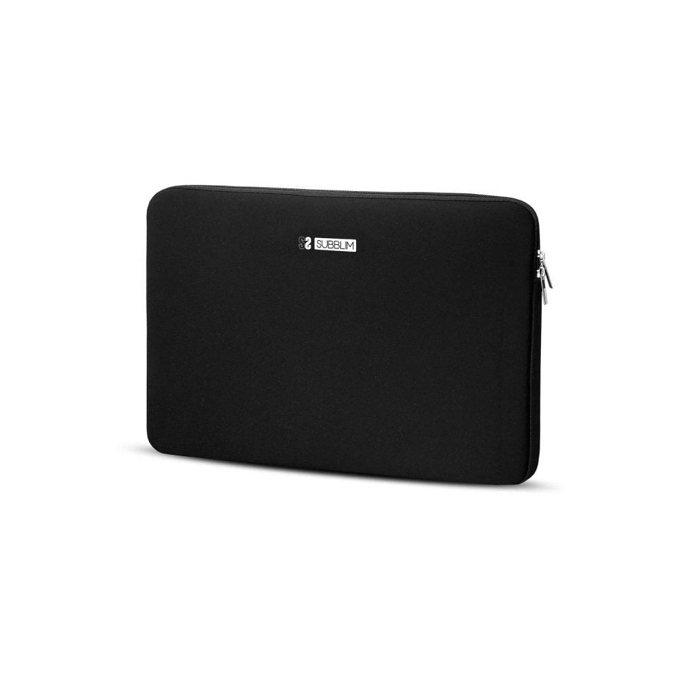 Funda Subblim Business Laptop Sleeve Neoprene V2 para Portátiles hasta 15.6'/ Negra