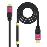 Cable HDMI 2.0 4K Nanocable 10.15.3730/ HDMI Macho - HDMI Macho/ 30m/ Negro | NANO CABLE
