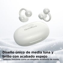 Auriculares Deportivos de Conducción Aérea OpenRock E OPACE02 con estuche de carga/ Autonomía 7h/ Blancos