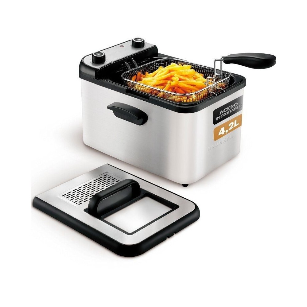 Freidora Grunkel Maxi Fry Pro/ 3000W/ Capacidad 4.2L